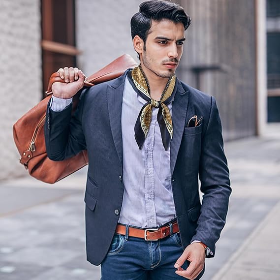 Mulberry Silk Women Square Scarf Prints Headband Neckerchief Luxury Female Hair Ornament Female Bandana Scarves