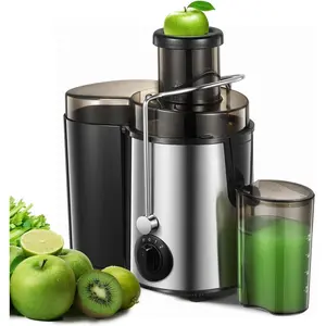 Juicer Machine,  Centrifugal Juicer,Extractor Max Power 800W Juice, 65MM Chute for Whole Fruit and Vegetables, Juice Extractor with 3 Speeds Quick Juicing, Easy to Clean, ,