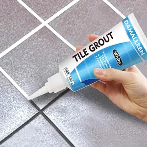 2 Pack Grout Paint Pen Kit - Fast Drying Grout Filler and Sealer for Bathroom, Kitchen Tile Joints and Gaps (White)