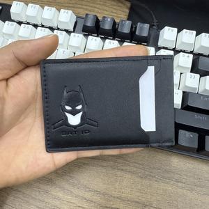Batman Triple Compartment ID Wallet and Driver's License Holder - Unisex Cartoon Character Design - Perfect Gift for Halloween or Father's Day - 10cm x 7.1cm
