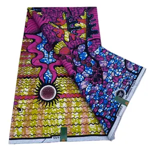 Authentic African Super wax 100%Cotton 6yards