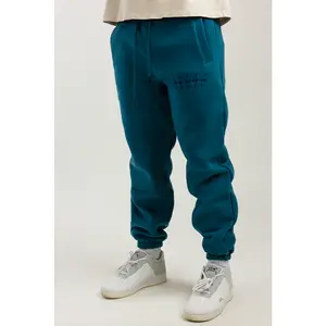 GOODKARMA Teal Blue Cuffed Sweatpants