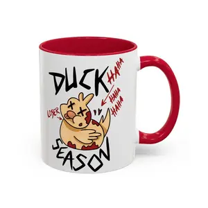 Duck Season Alastor Hazbin Hotel Mug, Lucifer Mugs, Colorful Mugs 11oz 15oz, Novelty Ceramic Cup, Funny Coffee Mug
