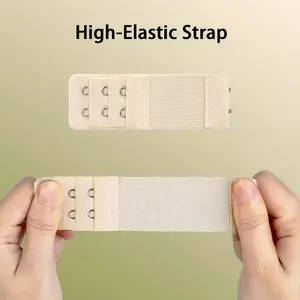 Women's 5-Pcs Soft Elastic Bra Extender Set - Adjustable Hook Back Band Extension Clasps, Skin-Friendly Smooth Thin Fabric Lingerie Accessories for Tight Underwire Bras, Pregnancy Tops
