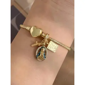 1 Piece Stylish Versatile Top for Women, Trendy Casual Wear for All Occasions, Comfortable and Fashion Forward Apparel, Charm Bracelet