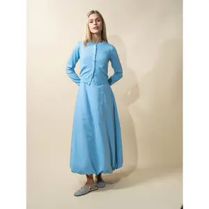 Taffeta Bubble Jumper-Sky Blue