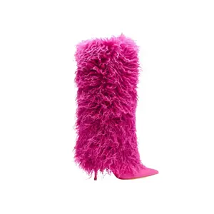 Demure Diamante Boot 2 Pink