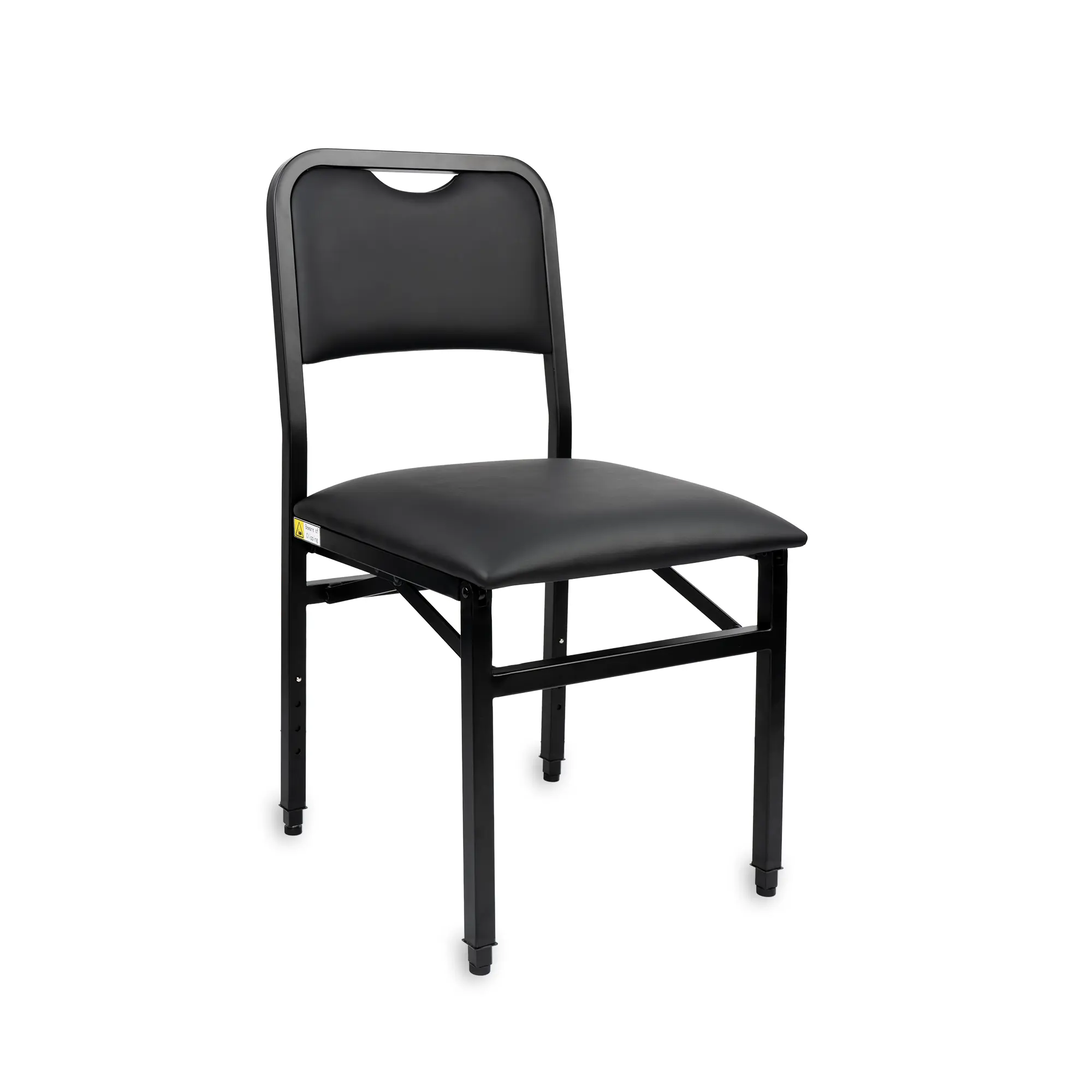 T12-H Metal Cello Playing Chair - Height-Adjustable, Ergonomic Design for Comfort, Foldable and Portable, Durable Metal Frame for Precision Performance