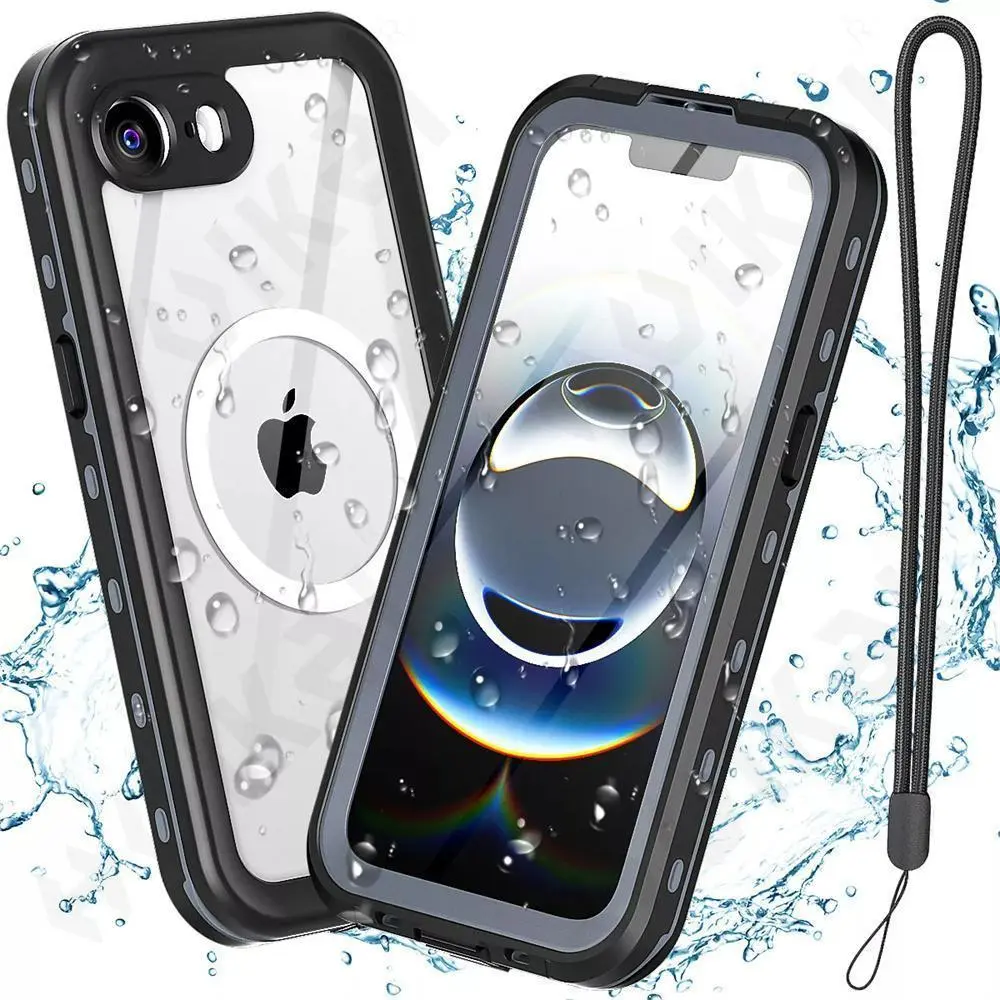 IP68 Waterproof Magnetic Casing for iPhone 17,16e,16,15,14 Pro Max,Pro,13 - Full Body Protector for Smartphone,Cellphone,Handheld Devices,Dustproof Phone Case, Shockproof