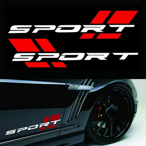16.5x3.8 inch vinyl decal personalized car reflective sticker "SPORT" door decal
