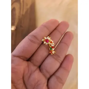 Traditional nath non pierced nosepin