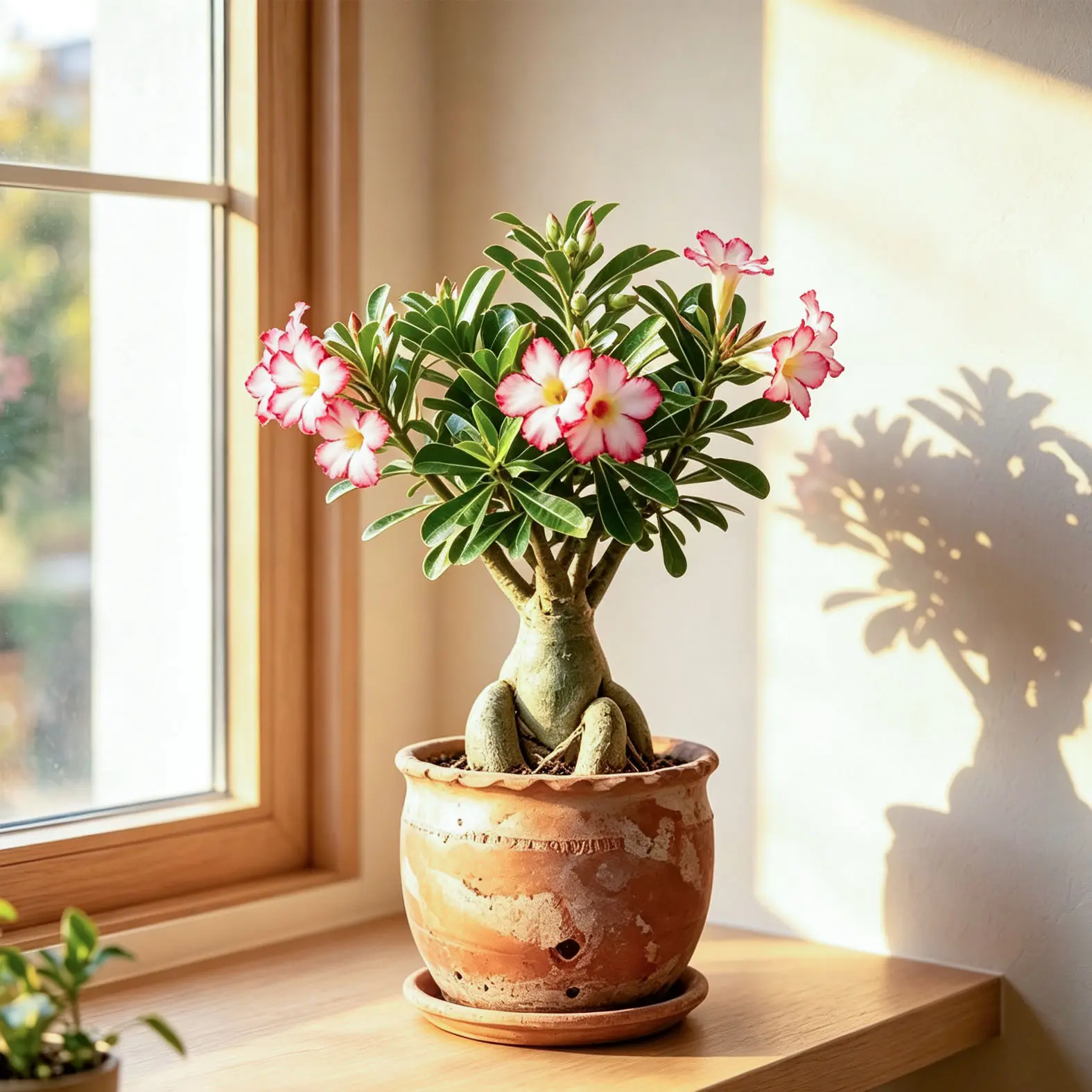 Adenium Obesum Caudex Desert Rose Drought Tolerant Flowering Bonsai Succulent Plant