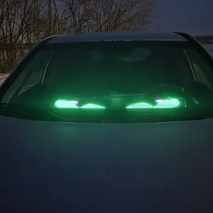 Devil Eyes LED Light Strips for Cars Trucks SUVs 14.76x3.62 Customizable Windshield Decoration with App Control USB Powered 2pcs 10x Driving Excitement Full Color LED Bead Tech