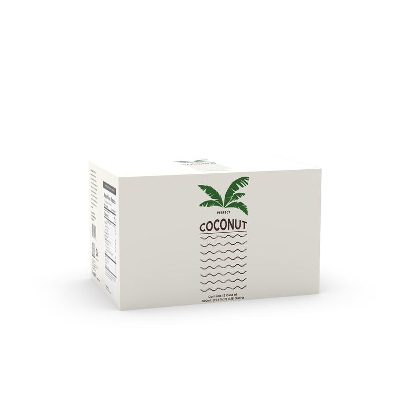 Case of 12 Cans Perfect Coconut Water Beverage