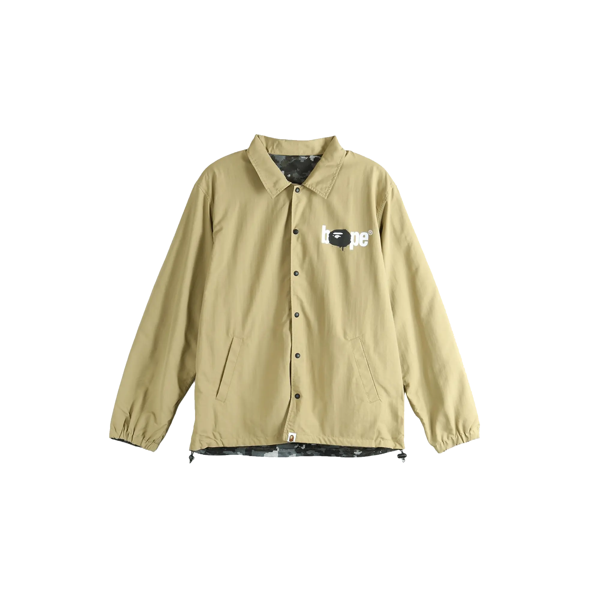 Bape Reversible Coach Jacket "Beige" 1M30140010 BEI
