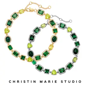 Emerald Envy (Green) Solstice Gemstone Anklet