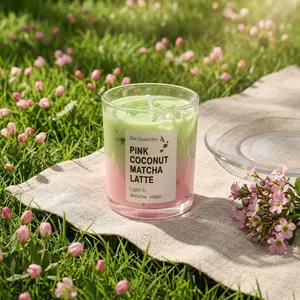 Summer Matcha Cup Jelly Wax Aromatherapy Candle Creative Home Party Atmosphere Decor