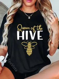 100% Cotton Unisex Queen Bee - Queen of the Hive T-Shirt