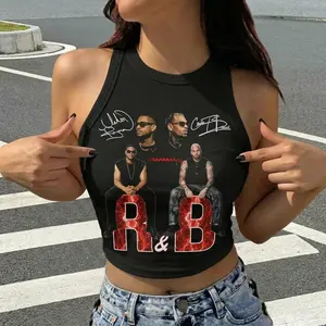 THE R&B TOUR 2026 Retro Tank Top, Casual Sleeveless Concert Shirt for Urban Fashion Fans