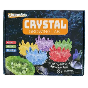 Channie's Crystal Growing STEM Kit- Grow 5 Colorful Crystals, Hands on Science learning