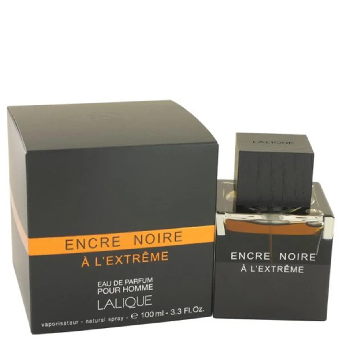 Men's Lalique Encre Noire A L'extreme Eau De Parfum Spray - 3.3 fl oz EDP Fragrance, Smoky Masculine Scent with Woody Accents, Spray Bottle
