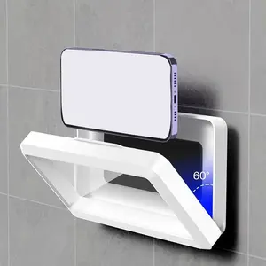 Hole-free kitchen phone stand, waterproof phone case stand for bathroom, touch screen, perfect for watching videos and TV series while taking a bath.