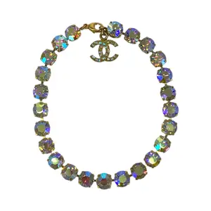 Pre-owned CHANEL Gold-plated Small Leather Goods Coco Mark Anklet