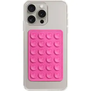Silicone Phone Sticky Grip, Suction Phone Case Mount for iPhone and Android, Hands-Free Sticky Cell Phone Grip, Mobile Fidget Mirror Holder for Selfies and Videos