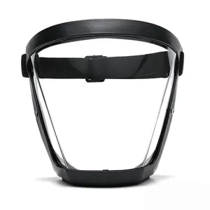 Transparent Face Mask Anti-Fog Outdoor Full Protection Face Shield HD Clear Mask Replace Safety Glasses (Black) Transparent Face Mask Anti-Fog Outdoor Full Protection Face Shield HD Clear Mask Replace Safety Glasses (Black)