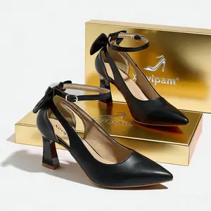 Xovipam Womens Wedding Party Bridal Pumps Heels Dress Shoes Ankle Strap Block Heel Pointed Toe