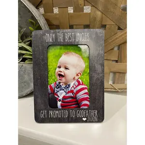 Godfather Gift Uncle Gift Gift For Godfather Godfather Picture Frame Personalized Frame Uncle Promoted to Godfather