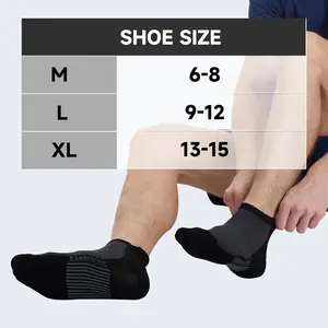 BAMBOO COOL Men's Ankle Socks Moisture Wicking Breathable Odor Control Athletic Cushioned Running Socks Arch Support 8 Pack