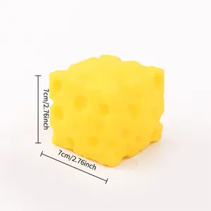 Slow Rising Cheese Squeeze Toy, Square Soft Stress Ball, Sensory Fidget Toy for Adults & Kids, Stress Relief Squishy