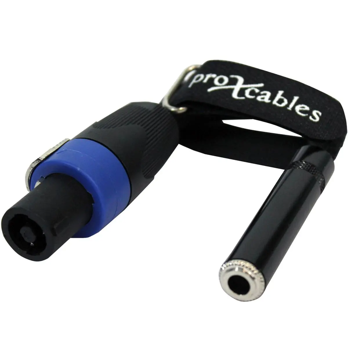 ProX XC-SQF High Performance Speaker Cable, 6" 12AWG SpeakOn-to-1/4" TS-F Connector Audio Accessories for Durable, Compact Audio Equipment Connection