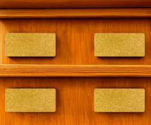 HomeRoots Brown Stone Drawer Pull Knobs - Set of 6, Drawer Handles, Knob for Cabinets