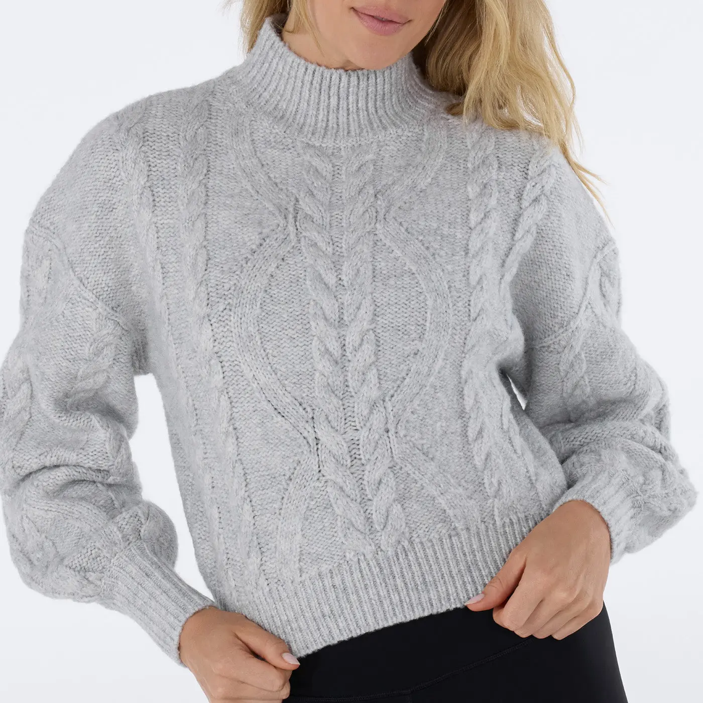 Hi Low Cable Sweater