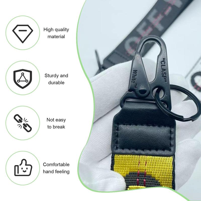 Car Keychain Fabric Wrist Strap, Car Key Ring Wallet Jeans Decoration, Auto Accessories, Stylish and Durable Design