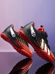 Sporty Soccer Shoes, Football Boots, Safe Comfortable Fashion Rotating Buckle Design, Mesh Upper Material, All Seasons, Medium Width