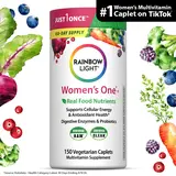 Rainbow Light Women's Multivitamin – With Ashwagandha, Lutein & Probiotics – Real Food Nutrients – 150 Vegetarian Caplets