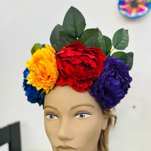 Beautiful Vibrant Catrina Headband for Dia de los Muertos