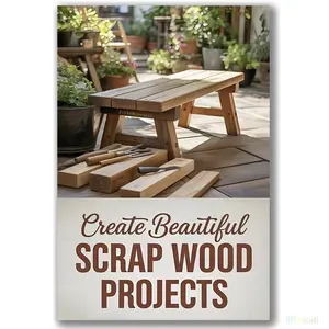 Waste Woodworking Project Spiral Notebook, DIY Craft Journal for Hobbyists, Creative Plans and Ideas, Handmade Crafts Organizer