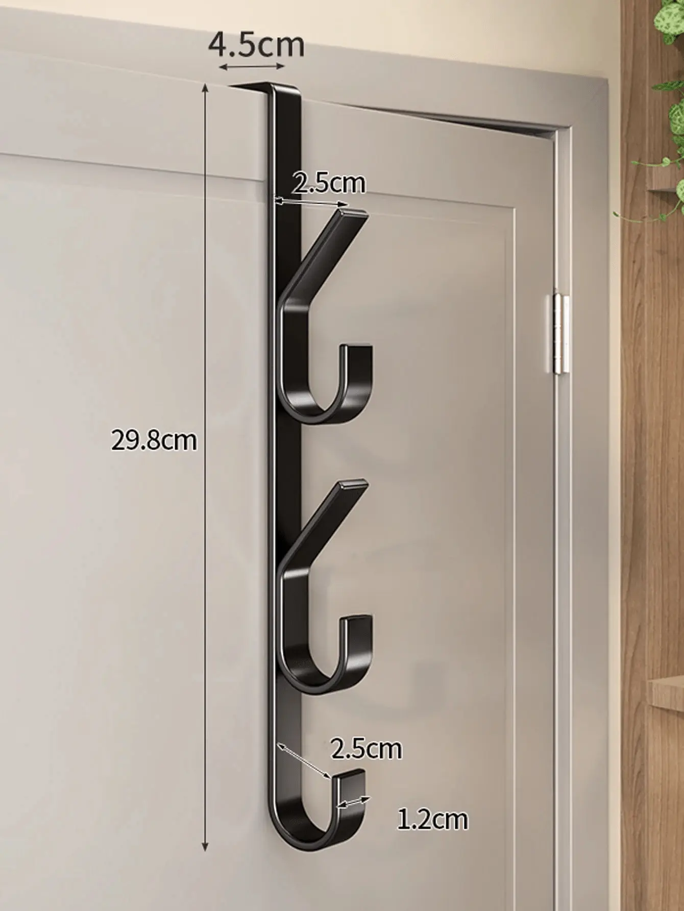 Black (5 Hooks) - 1 PC