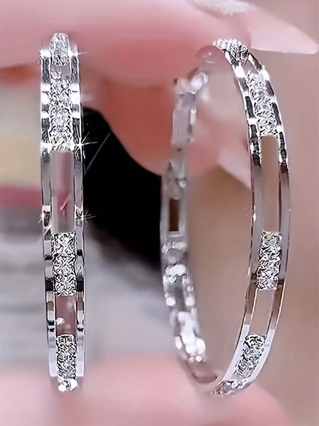 1 Pair Elegant Cubic Zirconia Artificial Zircon Earrings Cz Earrings Dangle Drop Earrings Drop Dangling Earrings Wedding Anniversary Ear Jewelry For Wedding Engagement Anniversary Party Jewelry Valentines Day Jewelry Valentine's Day Gift