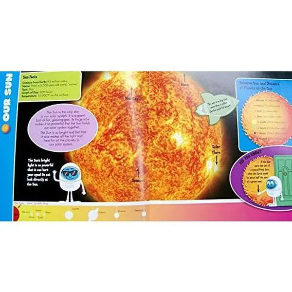 Used Softcover Book - The Solar System Book: The Sun, Planets, Moons, Fun Facts, English Knowledge for Learning (Flying Frog Publ.)