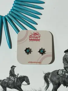 Aztec Star Turquoise Earrings