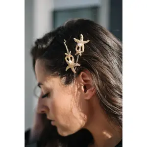 Twin Starfish Bobby Pin