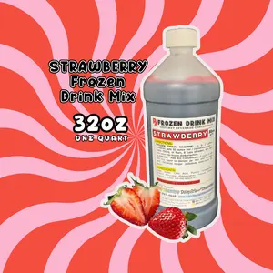 STRAWBERRY Frozen Drink Mix -  Margarita Mix - Slush Machine Mix - Concentrate for Beverages