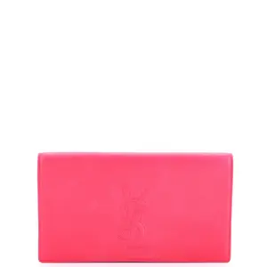 Pre-owned Yves Saint Laurent Leather Clutches & Wristlets Saint Laurent Belle de Jour Clutch Large by Rebag