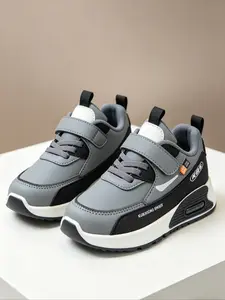Casual Sports Shoes, Sporty Low Top, Low Top Trainers, PU Leather Waterproof, Anti-Slip Soft Sole, Spring & Fall, Lightweight, Boys & Girls