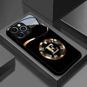 Background Gold Letter E Pattern, Premium Feel, Business Style, Hot Design Protective Case Cover for iPhone Models 16/15/14/13/12/11/x/XR/XS Max/7/8/7p/8p